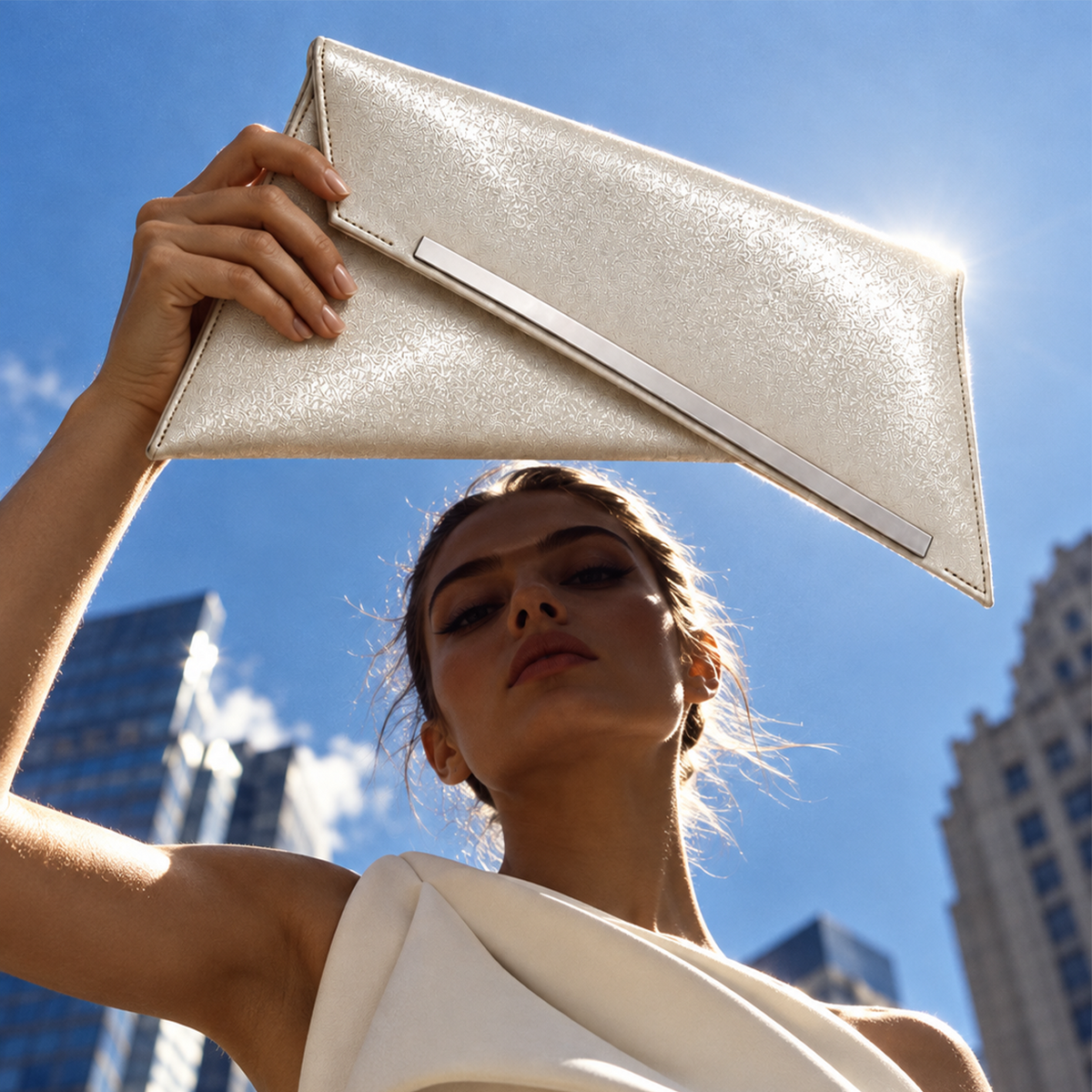 04 Triangulum Type O | Luxury Handcrafted Designer Clutch and Shoulder Bag | KYU